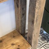 Raw wood workbench / console