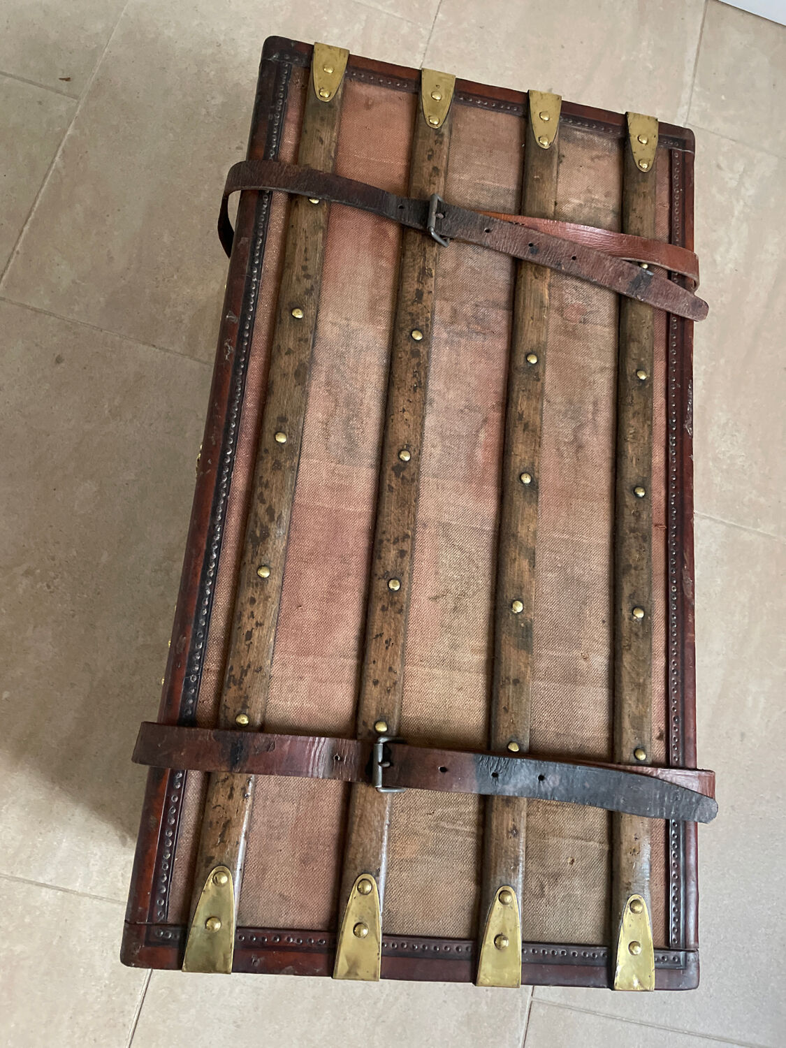 Travel trunk late nineteenth century