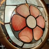 Suspension nacre et bambou