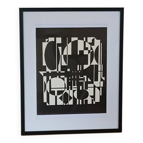 Lithographie Victor Vasarely d'après l'œuvre Anadyr, 1956