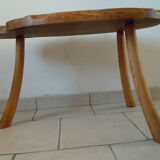 Brutalist coffee table natural wood