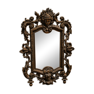 Miroir de table en bronze