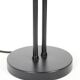 Big black Hustadt table lamp with pointed shade / 1970s / 1980s / postmodern design