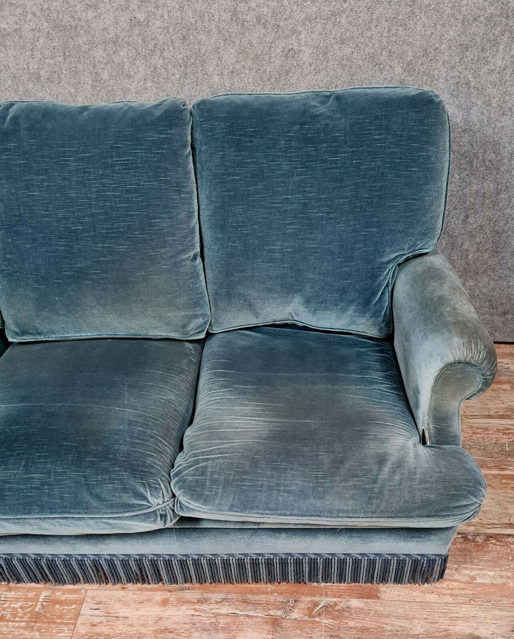Design of the 70s by Jean Prevost exceptional velvet toad bench of genoa