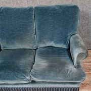Design of the 70s by Jean Prevost exceptional velvet toad bench of genoa