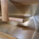 Enfilade/Credenza in oak and brushed brass, Italy, 1970