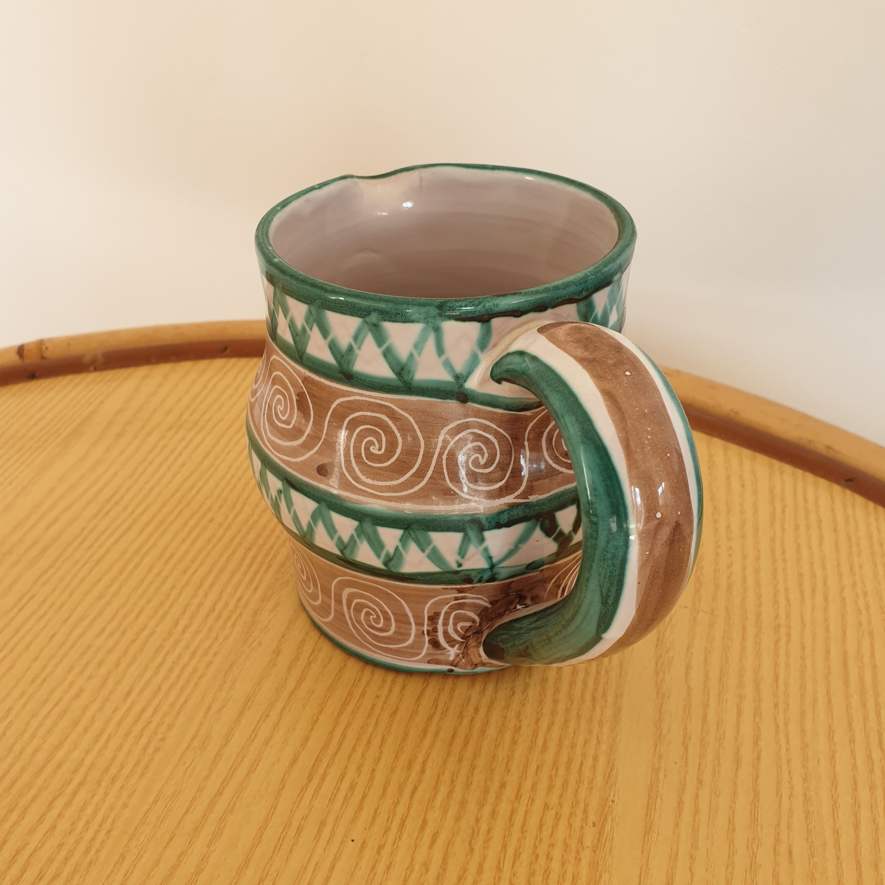 Robert Picault vintage ceramic pitcher