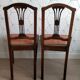 Lot de 2 chaises art déco vintage.