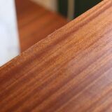 Meuble classeur à rideau en placage de teck des années 1970