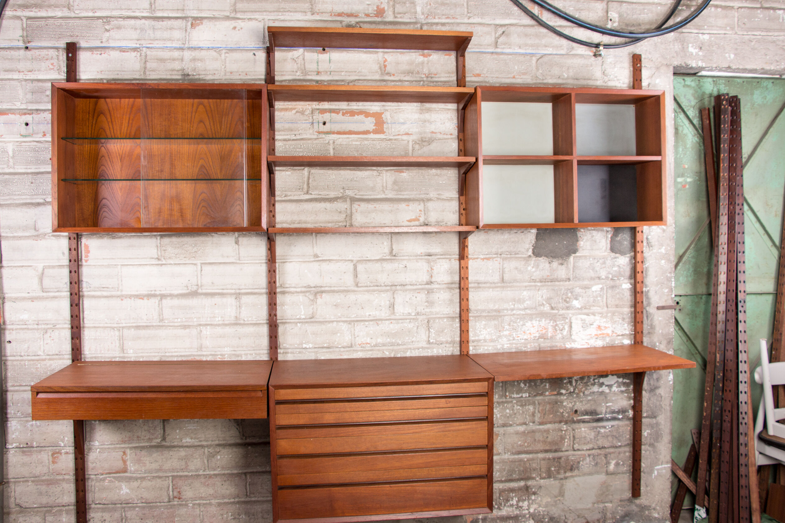 Danish modular teak shelf by Poul Cadovius 1960