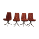 Set of 4 chairs Gastone Rinaldi 1970 for Rima