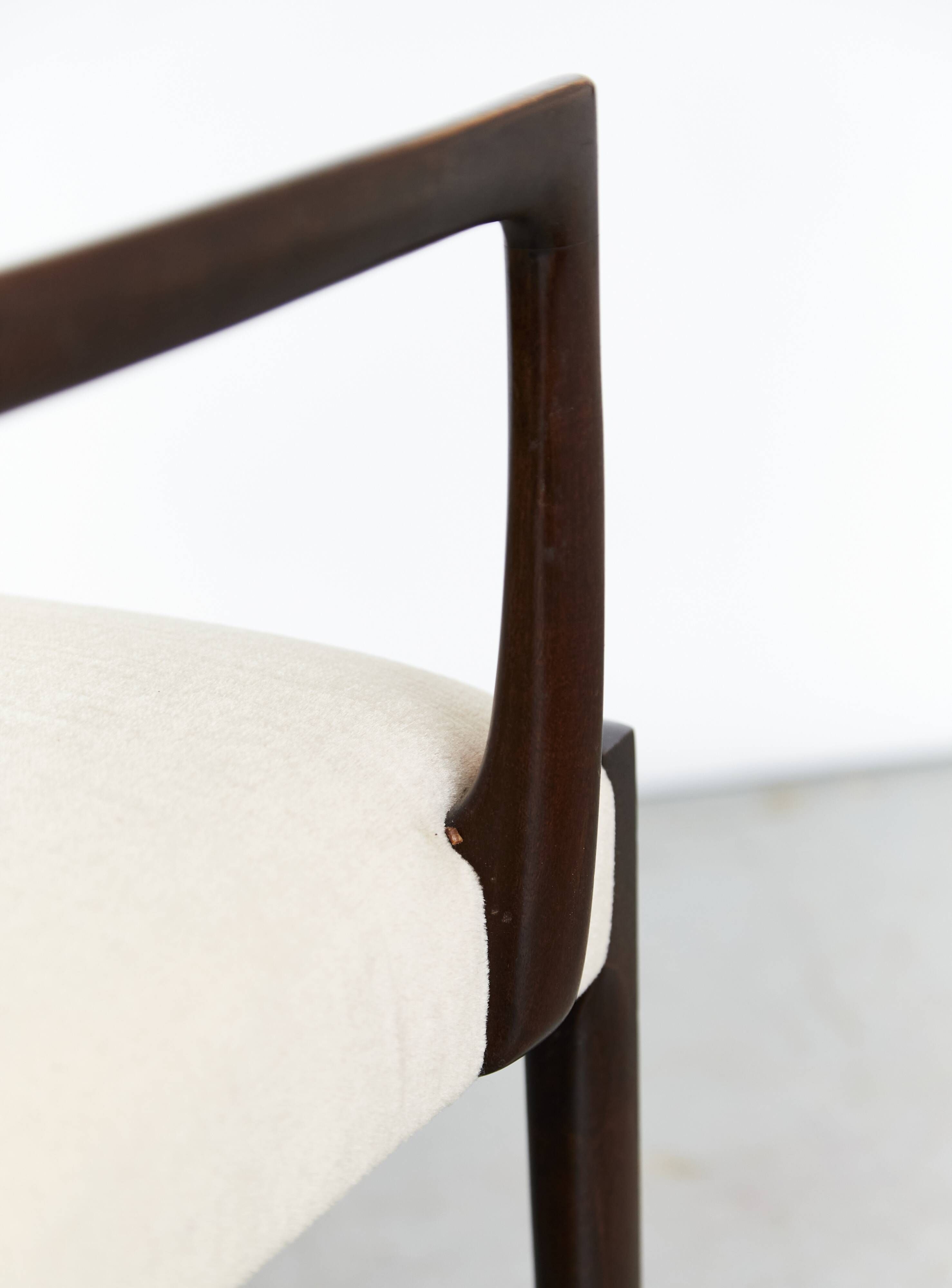 Mahogany dining chairs by Ole Wanscher for AJ Iversen, 1970s, set of 6