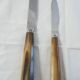 Art Deco horn walking knife set (2 knives, 12 large and 12 small)