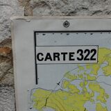 Old school map Vidal Lablache planisphere N° 322