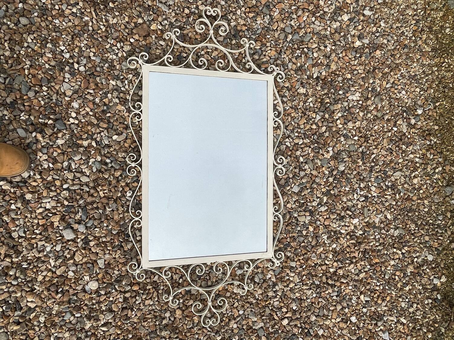 Vintage wrought iron mirror 1960