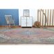 1970s Vintage Persian Handmade Wool Pink Area Rug  283x392