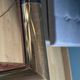 Vintage Italian design console in brass and smoked glass
