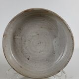Hollow stoneware dish signed Pierre lion Puisaye