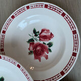 Set of five hollow plates