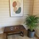 Grande table basse ancienne en bois massif - Esprit campagne chic