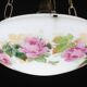 Vintage Glass Chandelier with Floral Decorations, Gallè Style, 1960
