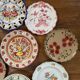 Mismatched antique plates