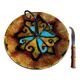 Ceramic cheese platter signed Yvon Roy