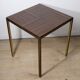 Vintage side table in rosewood & bronze – 1960s