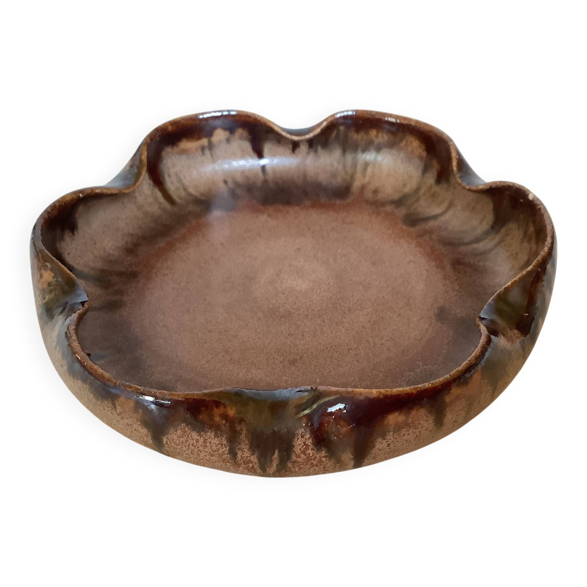 Ceramic flower ring holder dish Belgium