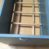 Baby bed caravan vintage 50s blue cloudy