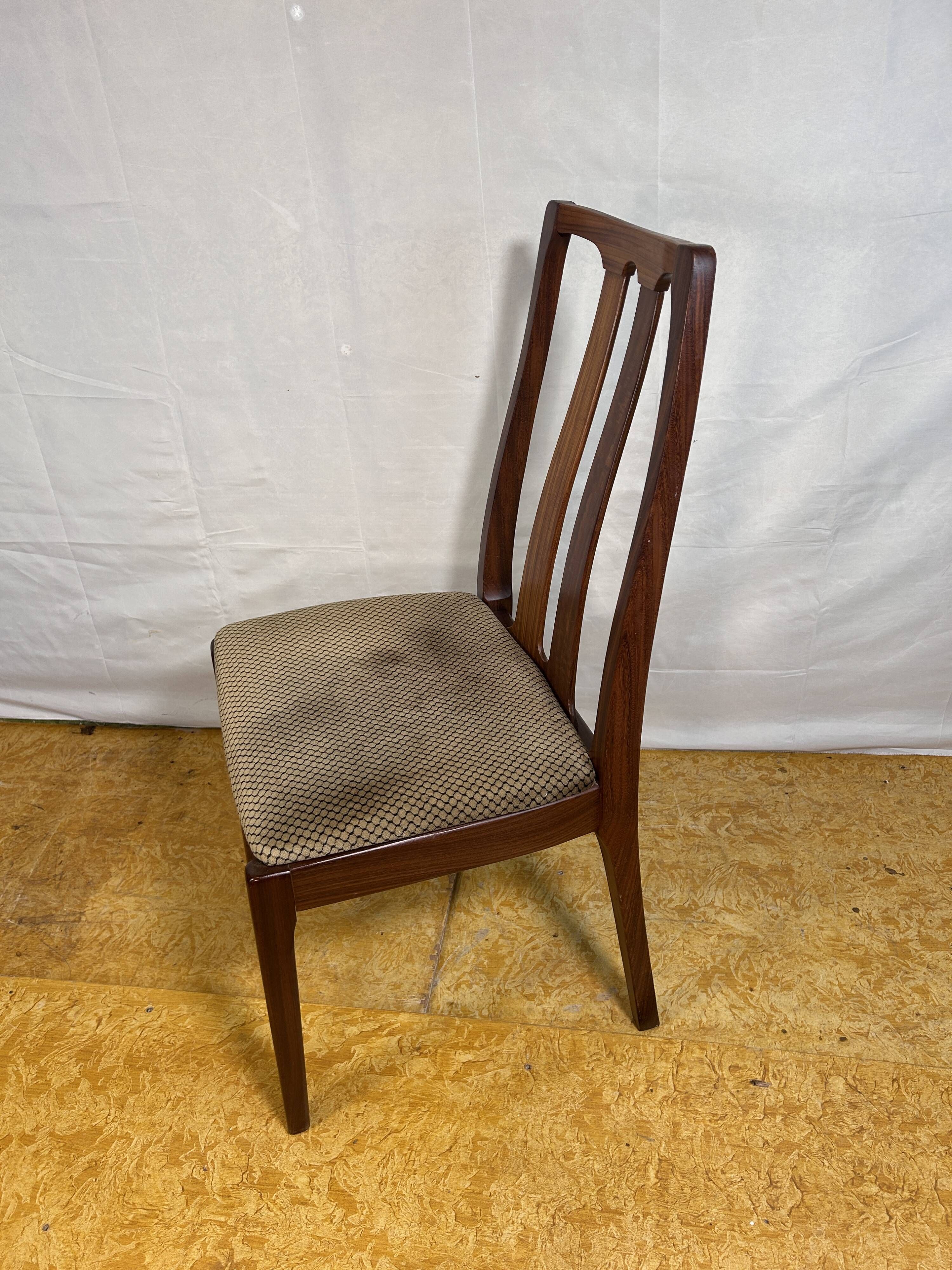 Set of 10 Mid-Century Retro Vintage Teak Afromosia Dining Chairs by Nathan