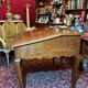 Antique French Writing Desk in Oak with Cabriole Legs, 1800s