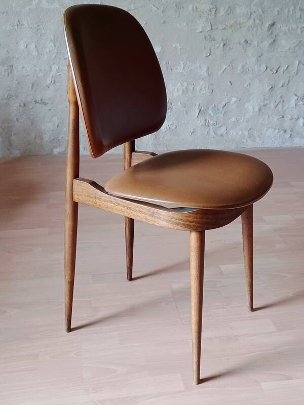 4 Baumann chairs model Pégase, 1960