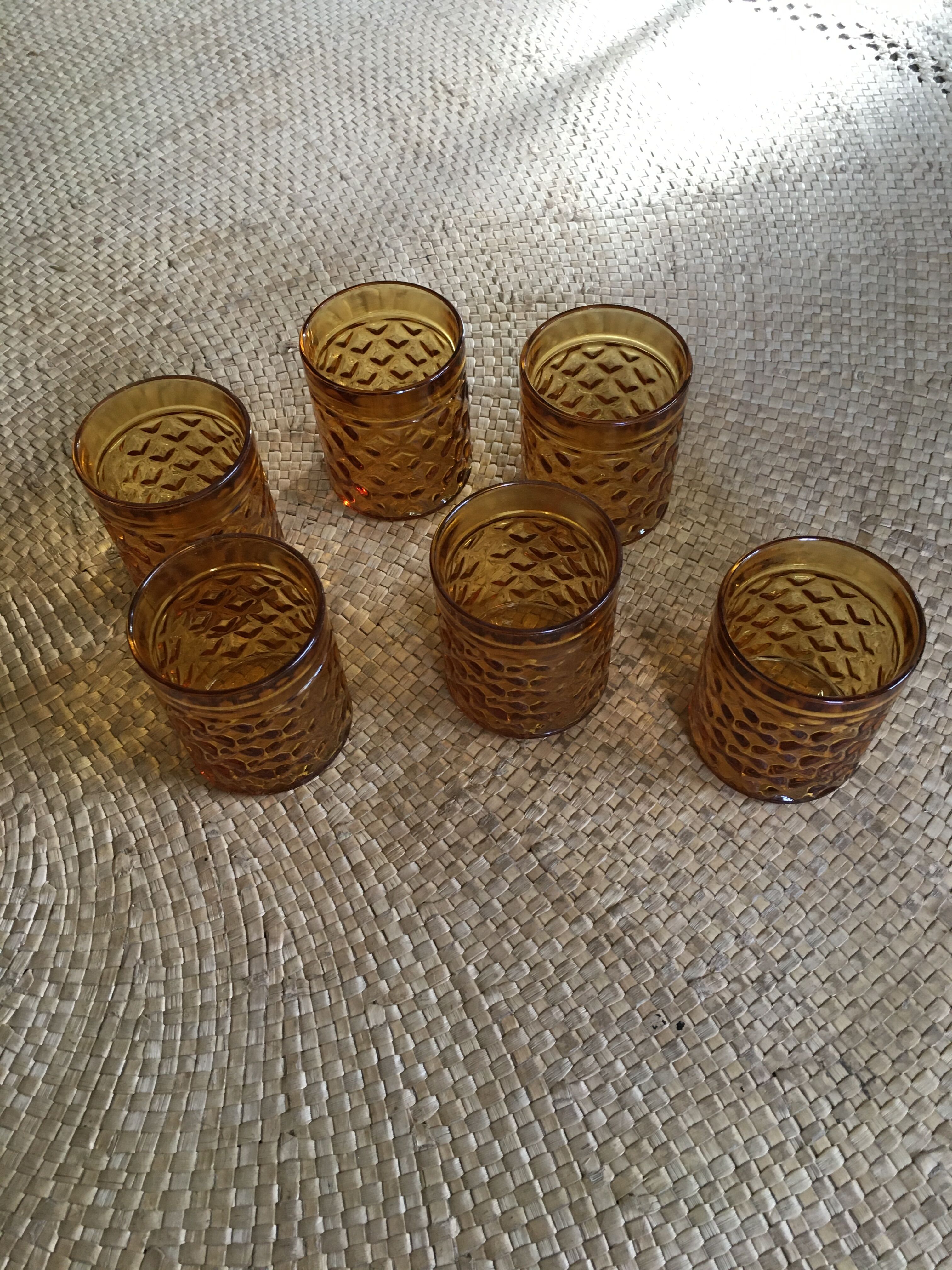 Lot of 6 vintage glasses