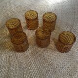 Lot of 6 vintage glasses
