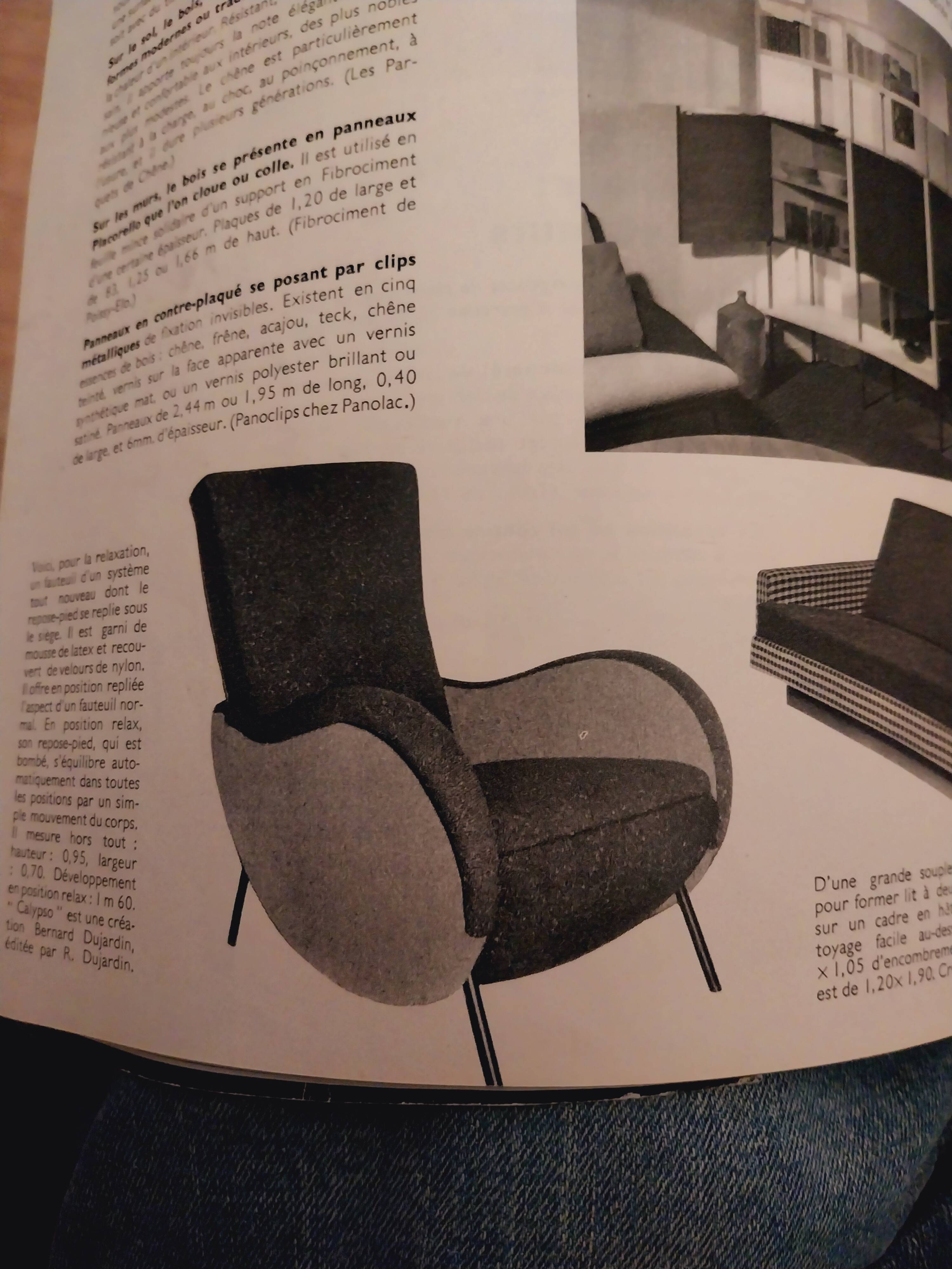 Calypso armchair by Bernard Dujardin 1950