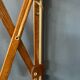 Wall lamp scissors in teak wood lampshade beige