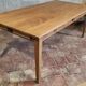 Large authentic farmhouse table made of solid French oak.
