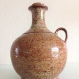 Vase ball soliflore in glazed sandstone / vintage years 60-70