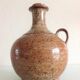 Vase boule soliflore en gres vernissé vintage années 60-70