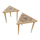 Pair of antique marquetry bedside tables