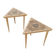 Pair of antique marquetry bedside tables