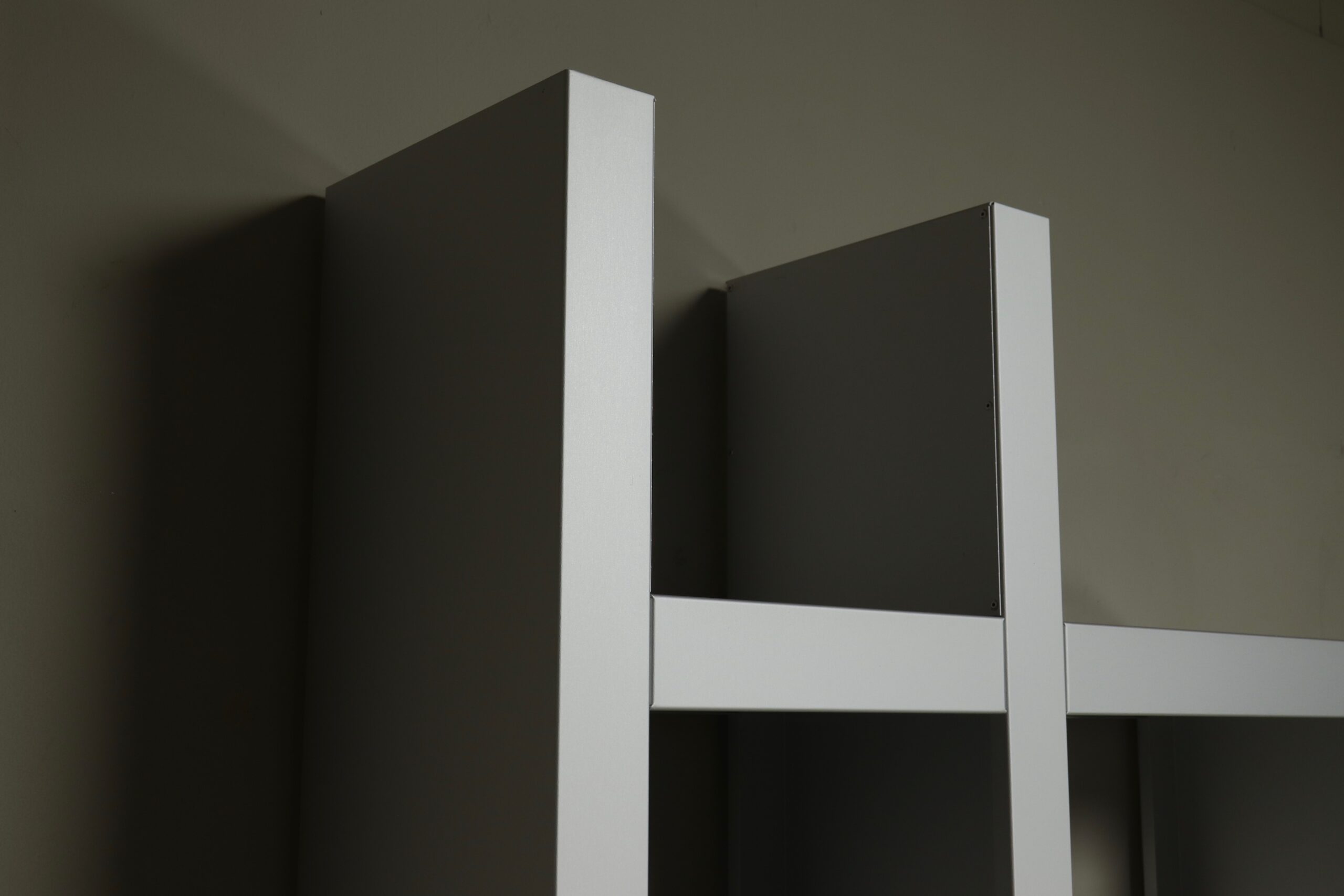 Architectural aluminium wall unit by Isabelle Leijn 1990s