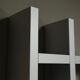 Architectural aluminium wall unit by Isabelle Leijn 1990s