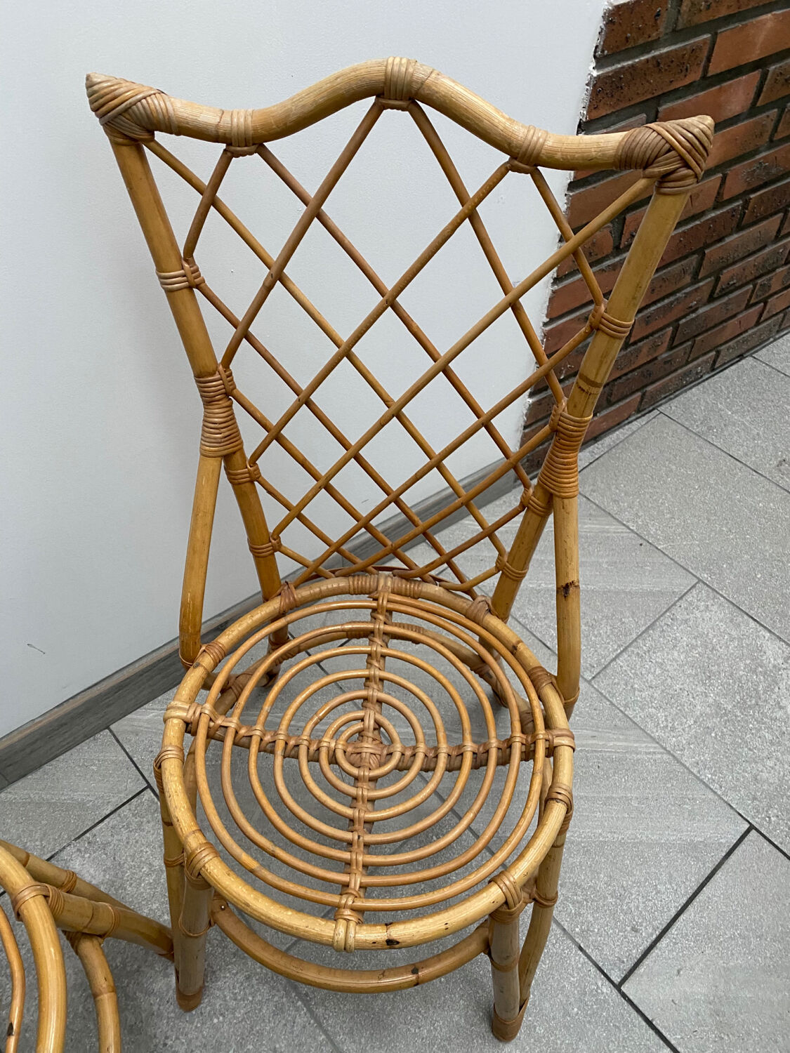 Bamboo chairs 60s 70s