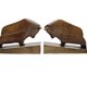 Vintage figurative wooden bookends, 1950s, set of 2