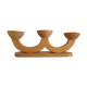 Three-tete Scandinavian/vintage 60-70 wooden chandelier