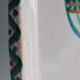 Large vintage ceramic dish depicting a bird - robert picault