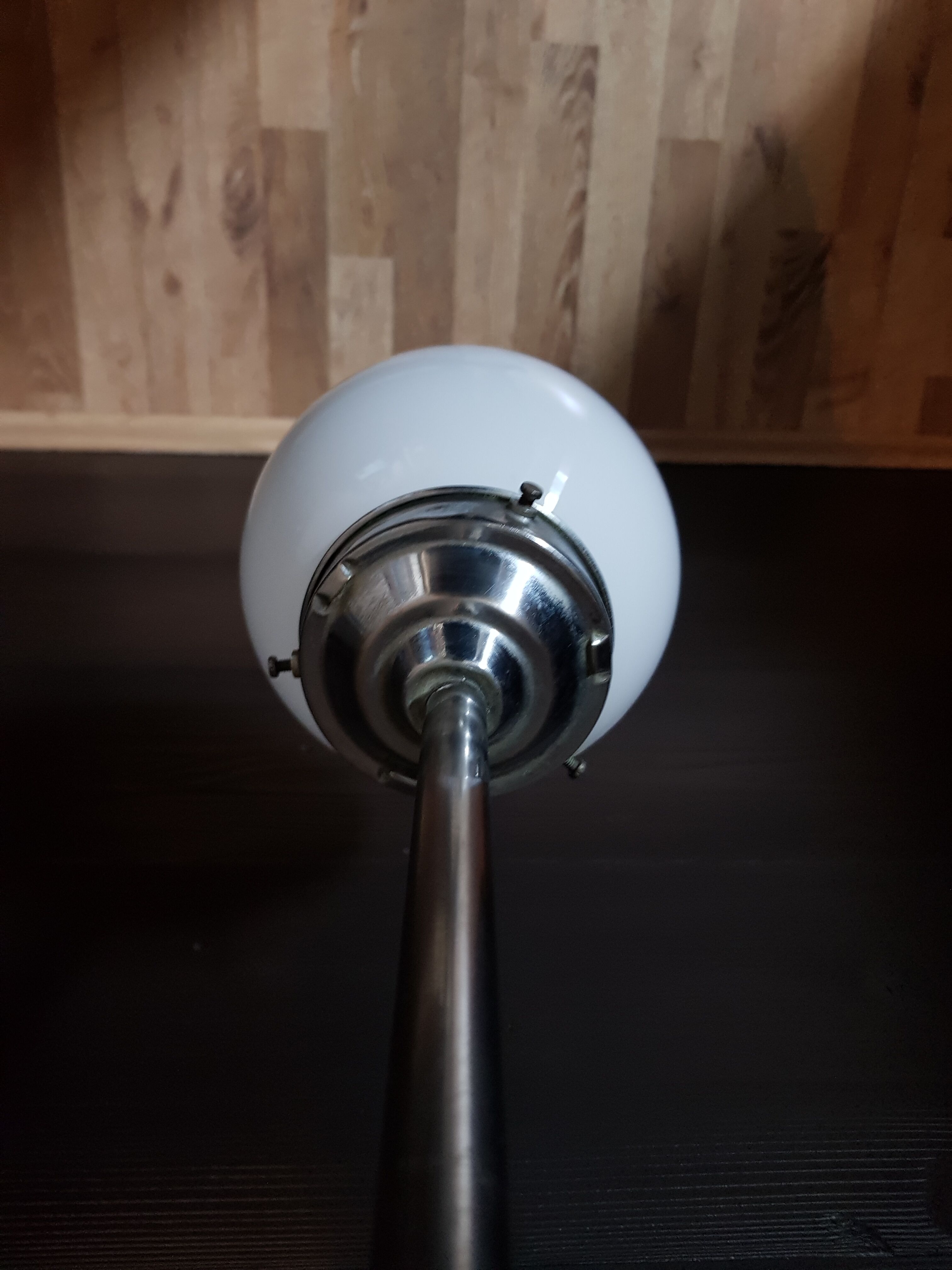 Art deco opaline hanging lamp