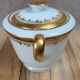 Antique sugar bowl in Limoges porcelain – elegant gold decoration